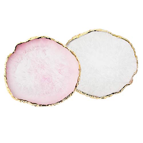 Resin Nail Art Palette, Nail Polish Painting Mixed Palette, P/White - color: Pink+white