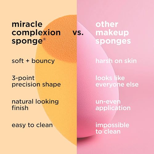 Real Techniques Miracle Complexion Sponge & Travel Case Duo, 2-Piece Set - style: Miracle Complexion Sponge + Travel Case, 2 Count