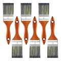 Great Andrew Paint Brushes 2 Inch, Wood Handle, 6 Pack - size: 6 PCS, 2-Inch