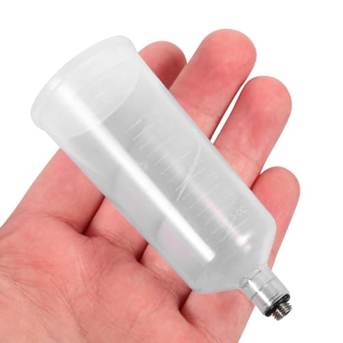 White 40cc Plastic Airbrush Replacement Cup for Model Painting Projects - size: 8.7X3.50X3.50CM