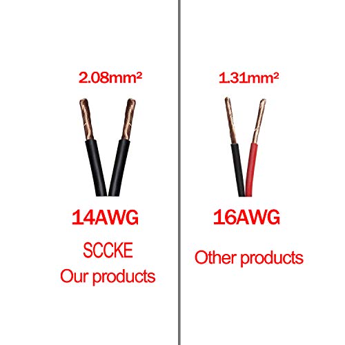 12FT 14AWG Battery Alligator Crocodile Clip to SAE Connector Extension Cable,12V SAE Quick Release Adapter to Alligator Clips Quick Disconnect Cable