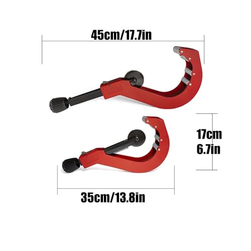 Pipe Tubing Cutter Tool 2" to 4-3/4" Outer Diameter for Cutting PVC PPR PE Pipe Tubes - size: 50-120mm