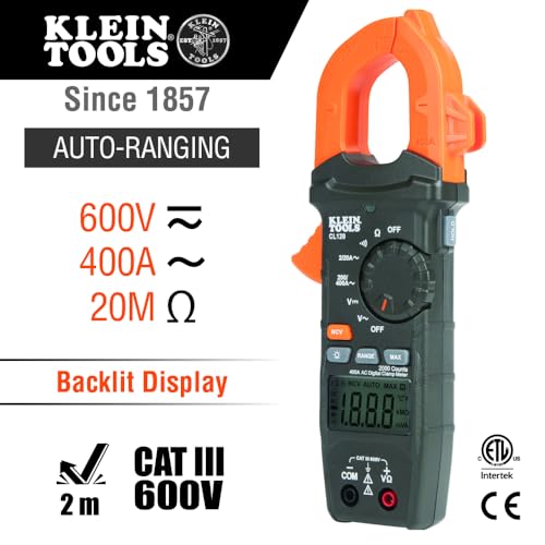 Klein Tools CL120VP Electrical Voltage Test Kit with Clamp Meter - size: Clamp Meter & 3 Testers Set