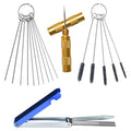 Carburetor Carbon Dirt Jet Remove Cleaner Tool Kit - color: 13 Cleaning Wires Set + 5 Nylon Brushes + 10 Cleaning Needles + 1 Sharp Pick