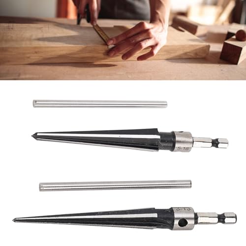 Hand Tapered Reamer, 6 Flute 45 Steel T Handle Tool