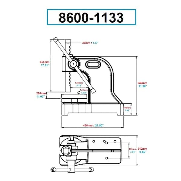 HHIP 2006-0073 5/16-11/32" High Speed Steel Adjustable Blade Reamer, 5 Blades, 4-1/8" OAL, Size #6/A - size: #6/A (5/16-11/32"), style: HHIP Adj. Reamers