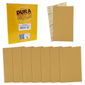 Dura-Gold Premium 5" x 2.75" Gold Sandpaper Sheets, 600 Grit (Box of 40) - style: 600 Grit