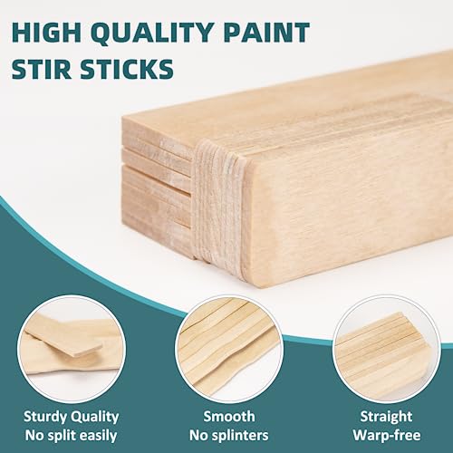 WISYOK 25 Pack 12 Inch Paint Stir Sticks for Mixing - size: 25PCS