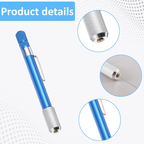 21 PCS Metric Mini Micro Drill Bit Set, Carburetor Jet Drill Bits Pin Vise Set Numbered 61-80 Mini Jeweler's Chuck Vice Hss Twist Drills Bits with Mini-Pin Vise & Plastic Case for Wood Jewelry DIY