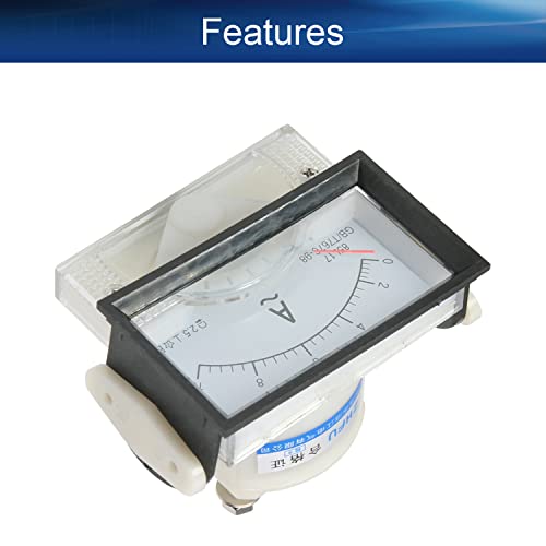 Heyiarbeit AC 0-10A Analog Current Panel 85L17 Amp Ammeter Gauge Meter 2.5 Accuracy for Auto Circuit Measurement Tester 1Pcs - size: 85L17 10A