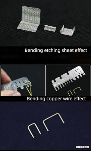 ANSAI Metal Bending Ruler for Modeling DIY,Bending Etched Chip,Copper Wires