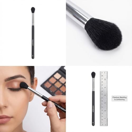 ZAQ Flawless Tapered Blending Make Up Brush, Soft Synthetic Fibers - style: Tapered Blending Brush
