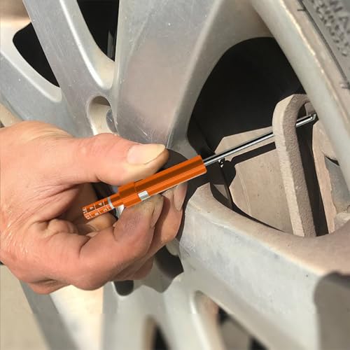 Car Brake Pad Thickness Gauge Measure Tool,1.5mm-11mm with Scale,Brake Shoe Gauge Auto Brake Pad Thickness Base Plate Brake Pad Tester Brake Pad Detection Pen Scale. (2)