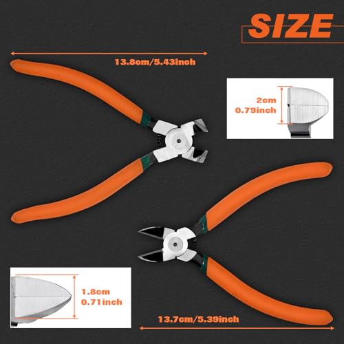 Diagonal Pliers for Flush Cut Plastics, 45°& 90°Angled Wire Cutter - style: 45 & 90 Angled Wire Cutters