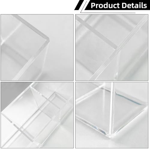 Acrylic Makeup Brush Holder, Organizer for Cosmetic Display (2 Pack)