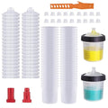 40Pcs 20oz(600ml) Disposable Paint Cups for HVLP/LVLP Automotive Spray Gun - color: 600ML & 40PCS
