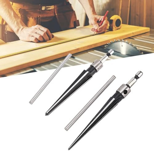 Hand Tapered Reamer, 6 Flute 45 Steel T Handle Tool