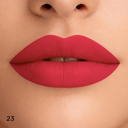 MON RÊVE Matte Lipstick, Long-Lasting Moisturizing, 23 Strawberry - color: No 23