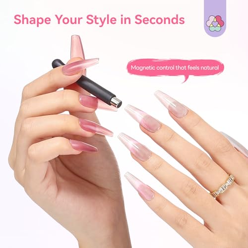 SAVILAND Mirror & Cat Eye Chrome Powder with Nail Magnet, Garnet - color: 13-Garnet Cat Eye Chrome Powder
