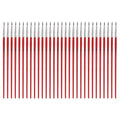 MECCANIXITY 30Pcs Fine Pointed Miniature Paint Brushes(Red #0) - color: Red, size: #0