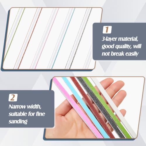 Maxdot 120 Pcs Sanding Sticks, Polishing and Twigs Set, Stylish - style: Stylish