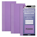 30-Sheet Premium White Corundum Wet Dry 2000 Grit Sandpaper - size: 9 x 3-2/3 Inch, style: 2000 Grit