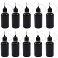 Zorfeter 10 Pcs 30ml Black Precision Tip Applicator Bottles - size: 30 ml