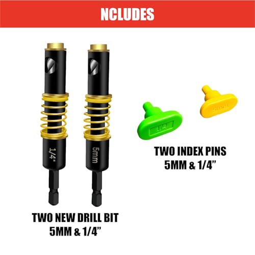 Shelf Pin Drilling Jig, 1/4" & 5mm Multifunctional Cabinet Hardware Jig, Shelf Pin Jig for Woodworking, Adjustable Shelves and Closets, Black