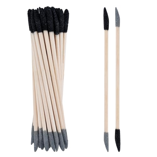 35Pcs Professional Sanding Sticks for Tight Spaces Double End Matchsticks Sanding Twigs Fine Detailing Sandings Tools for Plastic Models/Wood/Metal/Small Area/Manicurist Tools(150/280 Grit)