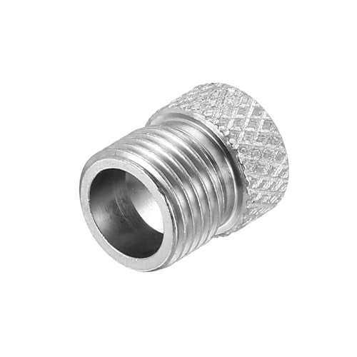 PATIKIL 1/8"BSP Male Air Brush Hose Adapter, 1 PCS 1/8"BSP Male M5 Fitting Conversion Adapter Nipple Metal Connector for Air Compressors