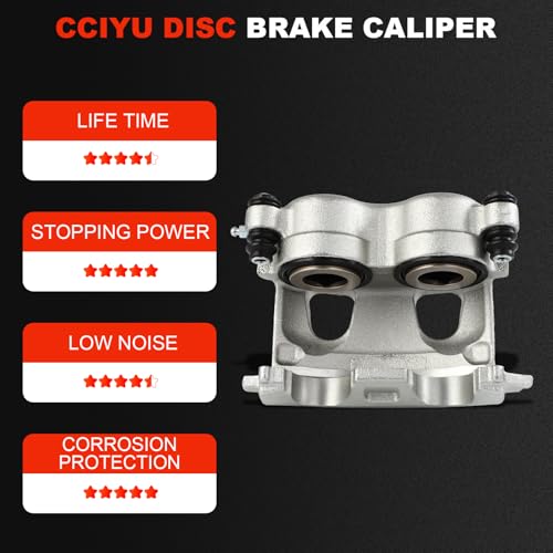 cciyu Front Right Disc Brake Caliper Assembly Without Bracket 18-4760 - size: Front Right[18-4760]