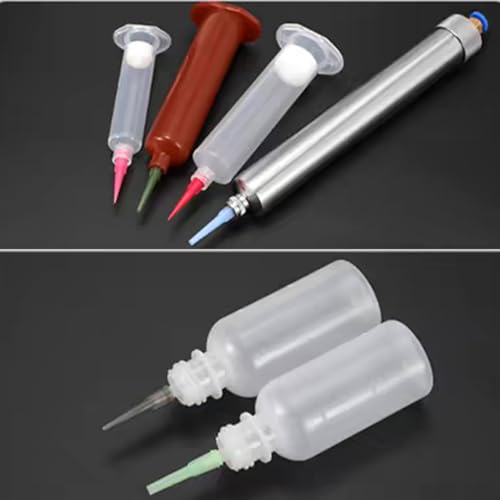 14GA Tip Tapered Plastic Dispensing Needles 110pcs Precision Glue Applicator Tips for Industrial, Craft DIY Projects Durable for Consistent Flow - size: 14GA