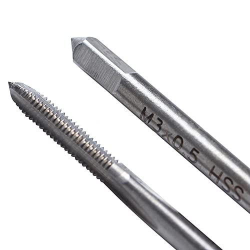 10pcs Micro Taps Bit Small Hand Screw Thread Taps M1-M3.5 with Tap Wrench
