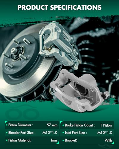 SCITOO 2PCS Front Brake Calipers Assembly w/Bracket For Acura,For Honda - size: Front[19B2660 & 19B2661]