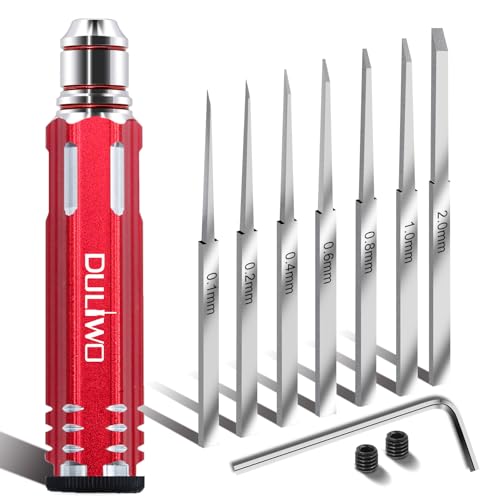 Model Scriber Chisel + Ultra-Sharp Tungsten Steel Blades (0.10mm & 0.15mm)