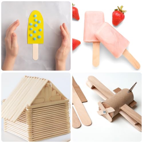 1500 Pcs Wooden Wax Sticks 6-Inch Jumbo Wood Waxing Stick Wax Spatulas