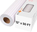 HTVRONT Transfer Tape for Vinyl, 12" x 50 FT Red Transfer Paper - size: 12" X 50 FT