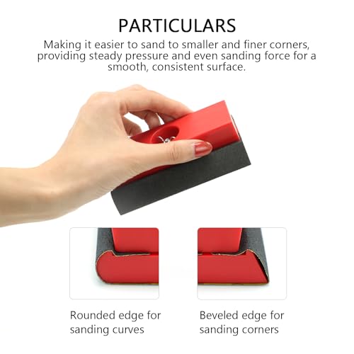 SCOTTCHEN Hand Sanding Blocks Auto Body 2pack, Sandpaper Woodworking Furniture Sander Hand Tool, 50pcs sandpaper, Grit 120 to 3000 - style: Plastic 2 pack