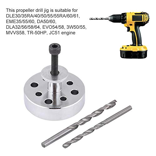 RC Model Airplane Access Propeller Drill Guide Drill Jig for DLE30 / DLE55 / EME55 Engine Replacememnt for DLE30/35RA/40/50/55/55RA/60/61, EME35/55/60
