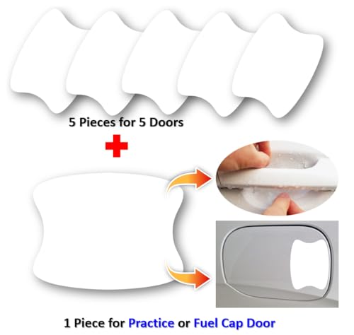 [3M]-6pcs Customized Car Door Handle Cup Protector Made with 3M PPF - color: Clear/6pcs