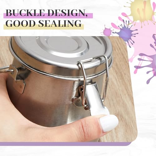 2 Pcs Paint Brush Cleaner Set with Cup, Airtight, Medium - size: Medium, style: Airtight