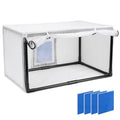 Airbrush Paint Spray Booth,with Filter & Curtain 15 x 30 inch Portable Spray Paint Booth Tool, Tool for DIY Projects, White (15x30inch)