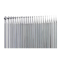 24 Pcs Round Ball Burr - 3/32'' Shank Ball Shape Jewelry Cutting Burs Lapidary Carving/Engraving Tools