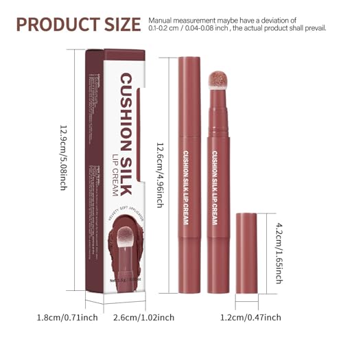 Cushion Matte Lip Blush Stick,Moisturizing Long Lasting Transfer Proof #8 - color: Color #8