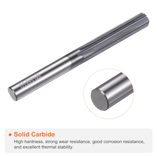 HARFINGTON Carbide Chucking Reamer 0.232"(5.9mm) Dia Straight Flute Straight Shank Machine Reamer Tool for Metal and Lathes CNC Machining Centers, Black - size: 0.232"