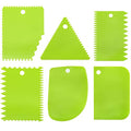 Lovelysp 6 pieces plastic clay scraper set, soft clay carving knife