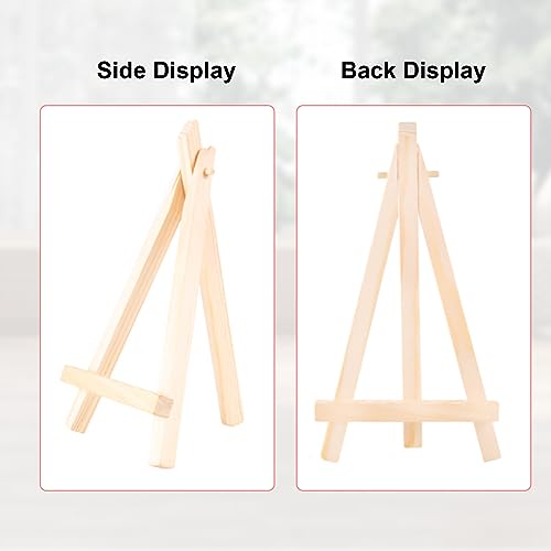 40Pcs Wood Easel Stands Small Triangles Tabletop Display Easel