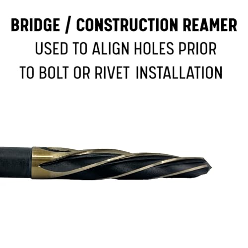 Drill America KFDRB15/16HEX HSS Black and Gold Hex Shank Bridge Reamer, Premium, 15/16" - size: 15/16", style: Bridge Reamer