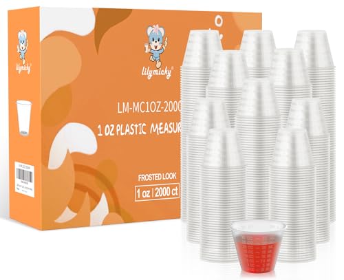 Lilymicky 2000 Count 1 oz Disposable Medicine Cups, 1 oz Plastic Med Cups - size: 2000 ct - 1oz