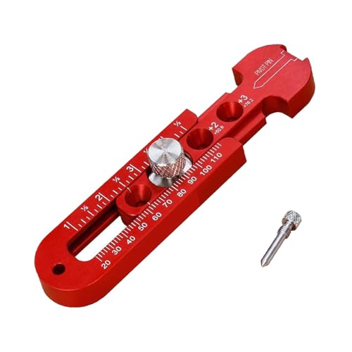 TopHomer 160 * 40 * 12mm Woodworking Aluminum Alloy Circular Drawing Tool,Fixed-Point Marking Gauge Woodworking Compass Scribe, Adjustable Carpenter Arc Drawing Ruler - style: 165 Drawing Gauge
